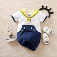 Stylish Sailor Printed Baby Romper