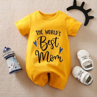 Best Mom Yellow Baby Romper