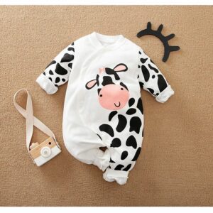 Fun With Cow Cotton Baby Romper