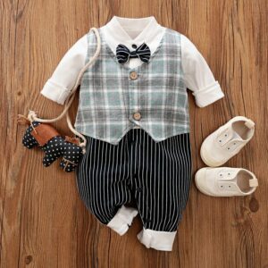 Casual Smart Checkered Baby Dress