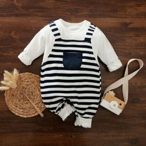 Blue Lines Casual Baby Romper