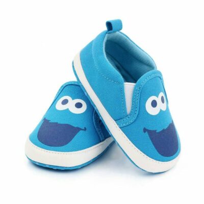 Casual Blue Cartoon Slip-On Baby Shoes