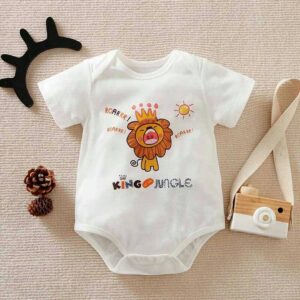 King Of Jungle Baby Romper