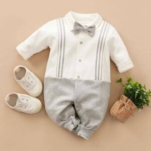 Modern Formal Style Full Sleeve Baby Romper