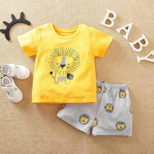 Lion Traveller 2pc Yellow T-Shirt With Shorts