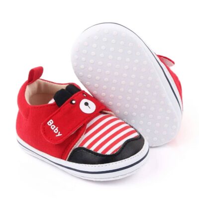 Cute Bear Casual Red Baby Shoes