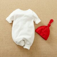 Strong Dino Causal Baby Romper With Cap