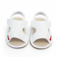 Modern White Leather Baby Shoes
