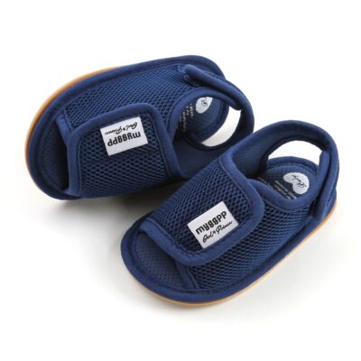 Soft Blue Breathable Mesh Baby Sandal Shoes