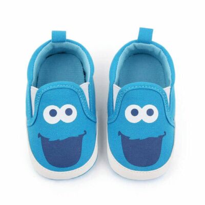 Casual Blue Cartoon Slip-On Baby Shoes