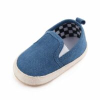 Blue Breathable Slip-On Baby Boat Style Shoes