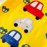 Cars Design Yellow Full Sleeve Baby Romper