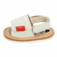 Soft White Leather Summer Baby Sandal