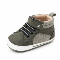 High Top Sneakers Army Green Baby Shoes
