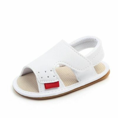 Modern White Leather Baby Shoes