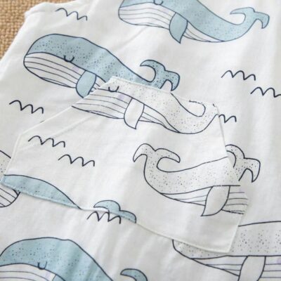 Summer Whale 2pc Baby Clothes