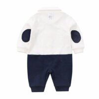 Baby Bodysuit Smart Blue and White Dress