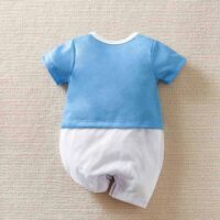Love The Planet Blue White Baby Romper