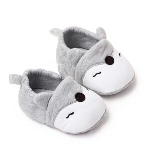 Cute & Comfy Animal Style Grey Baby Shoes