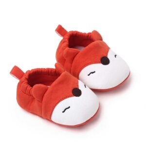 Cute & Comfy Animal Style Soft Orange Baby Shoes