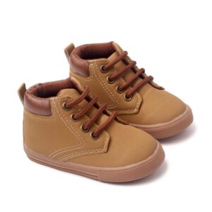 Versatile Brown Lace Up Baby Shoes