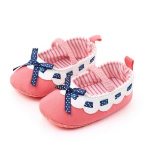 Pink Fancy Bow Knot Laced Casual Baby Shoes