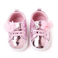 Fancy Pink Shiny Party Baby Girl Shoes
