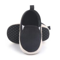 Black & White Comfy Slip-On Baby Sneakers