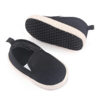 Black & White Comfy Slip-On Baby Sneakers