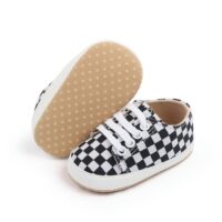 White & Gold baby Sneakers with 3 Valcro Straps