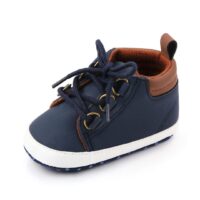 Blue Brown Casual Lace-Up Stylish Baby Shoes