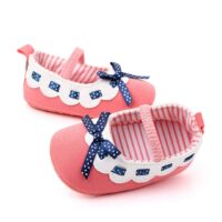 Pink Fancy Bow Knot Laced Casual Baby Shoes