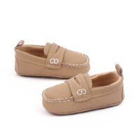 Soft And Comfy Light Brown Baby Loafers