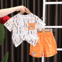 Casual Funky Style T-Shirt With Orange Shorts