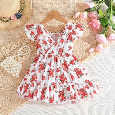 The Floral Casual Frock Dress For Baby Girls