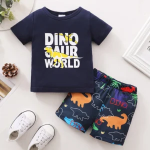 The Dinosaur World Shirt And Shorts 2pc Set