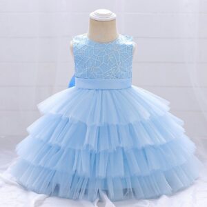 Blue Stylish Multi Layered Toddler Frock Dress