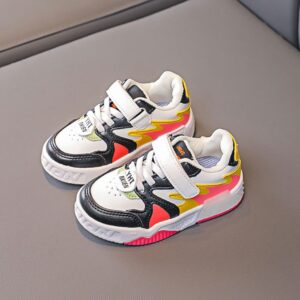 Sporty Look Lace & Strap Kids Shoes
