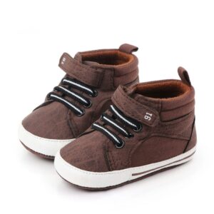 High Top Sneakers Brown Baby Shoes