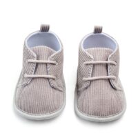 Gray Corduroy Casual Baby Shoes