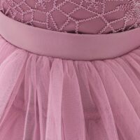 Pink Stylish Multi Layered Kids Frock Dress