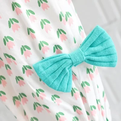 Ocean Color Top With White Patterned Pant For Kids