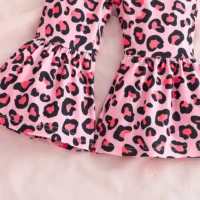 The Kid Life Pink Top With Leopard Style Trouser