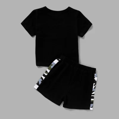 Stylish Casual Kids T-Shirt With Shorts 2pc Set