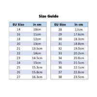 Size Chart Shoes